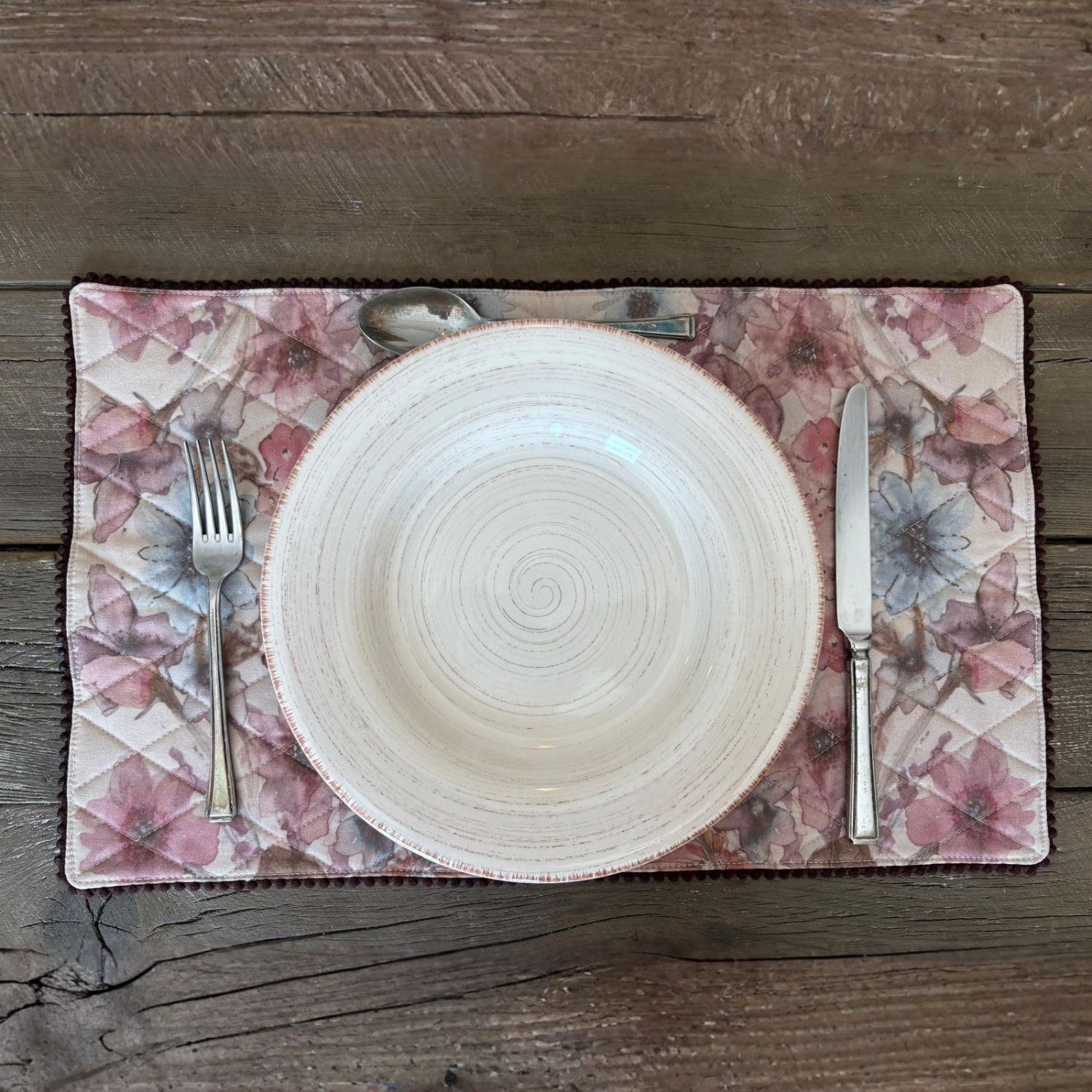 Cotton Placemat - Heritage Bloom - Scandi