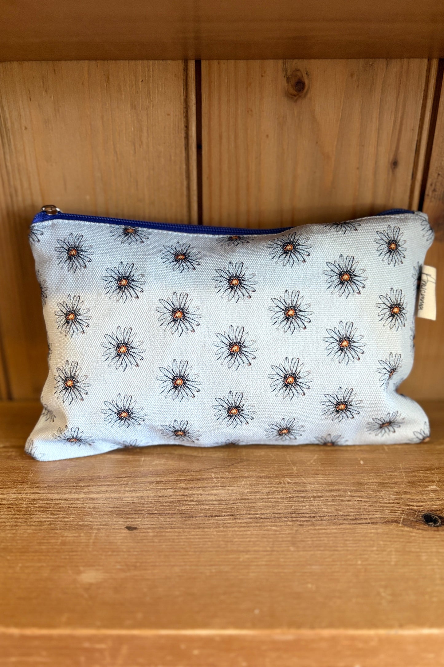 Pouch bag - Ditzy Daisy - Blue