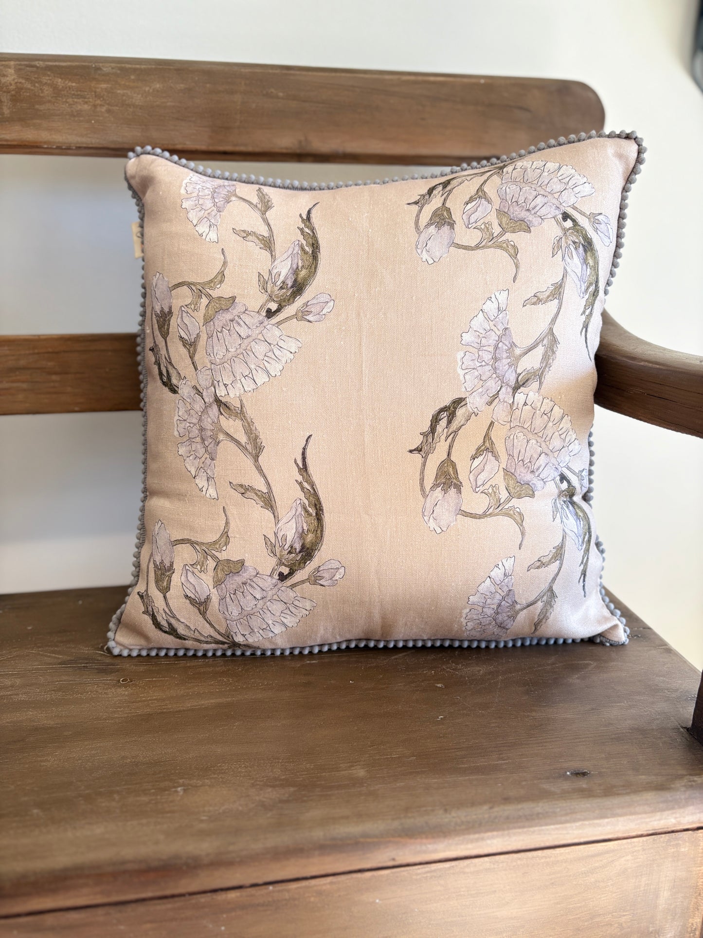 Linen Cushion 16  x 16  - Flowery - Hardwick