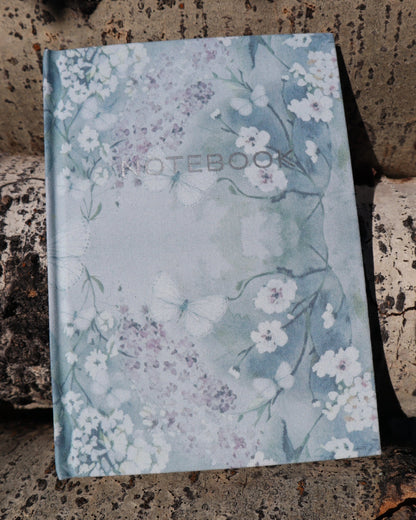 Linen Notebook - Cottage Garden - Soft Green