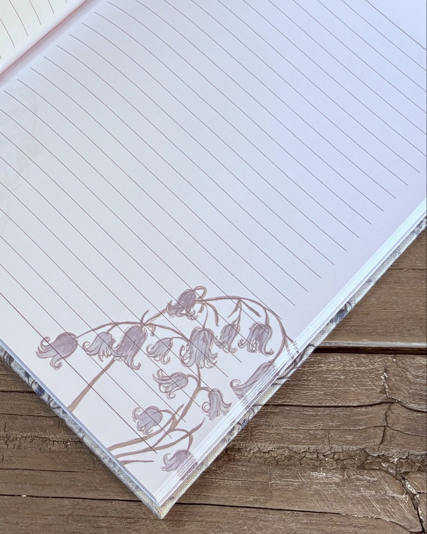 Linen Notebook - Westcott Bluebells