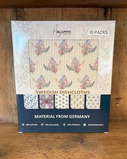 Swedish Dishcloths 10 Pack - 5 Mixed designs