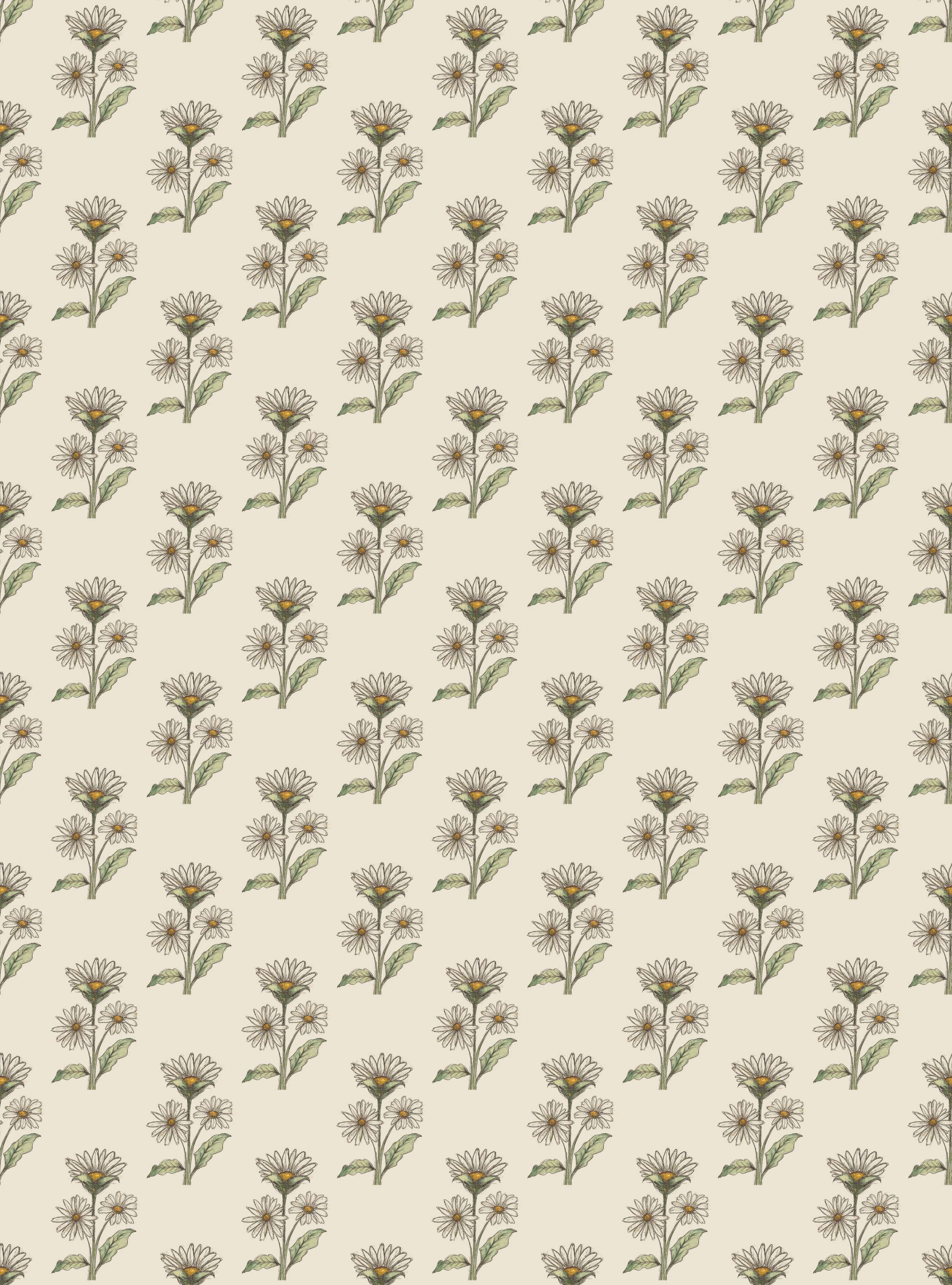 Wavy Notebook - Retro Whimsy Daisy