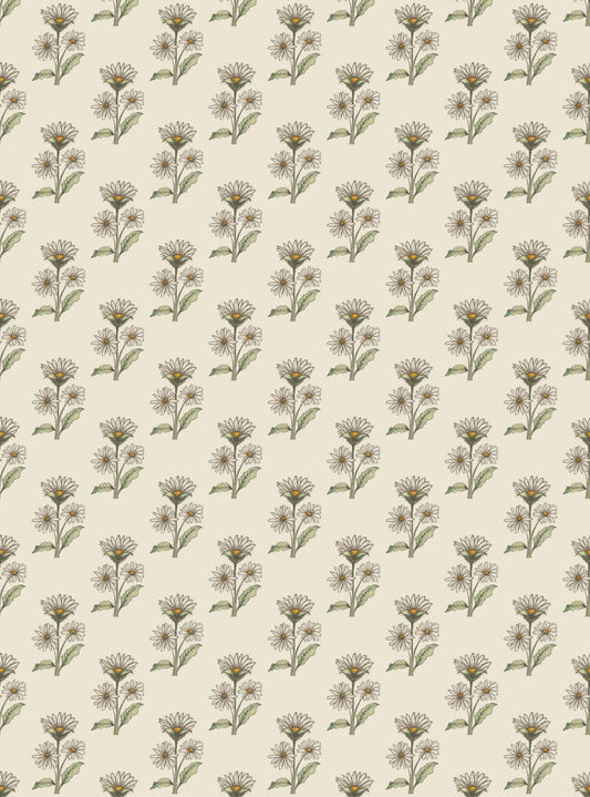 Wavy Notebook - Retro Whimsy Daisy