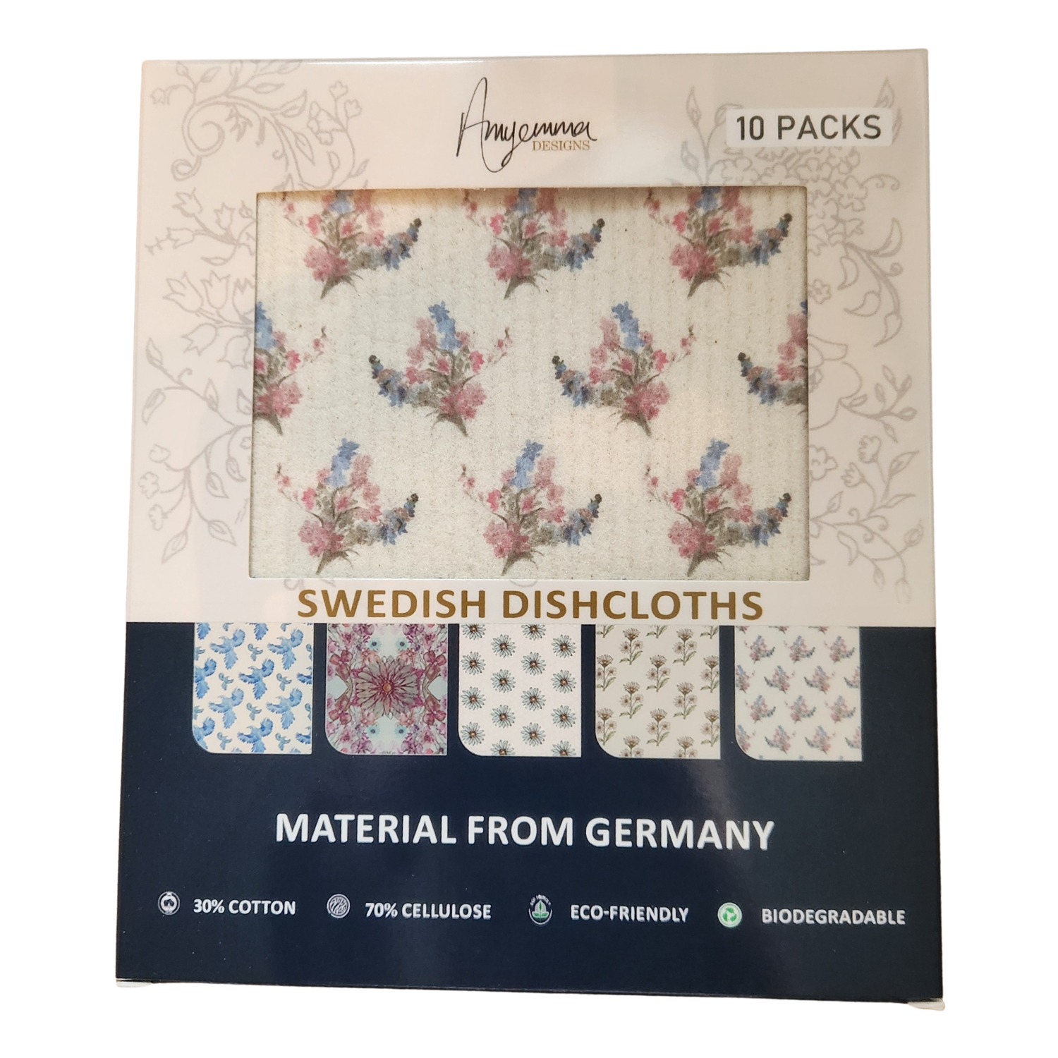Swedish Dishcloths 10 Pack - 5 Mixed designs