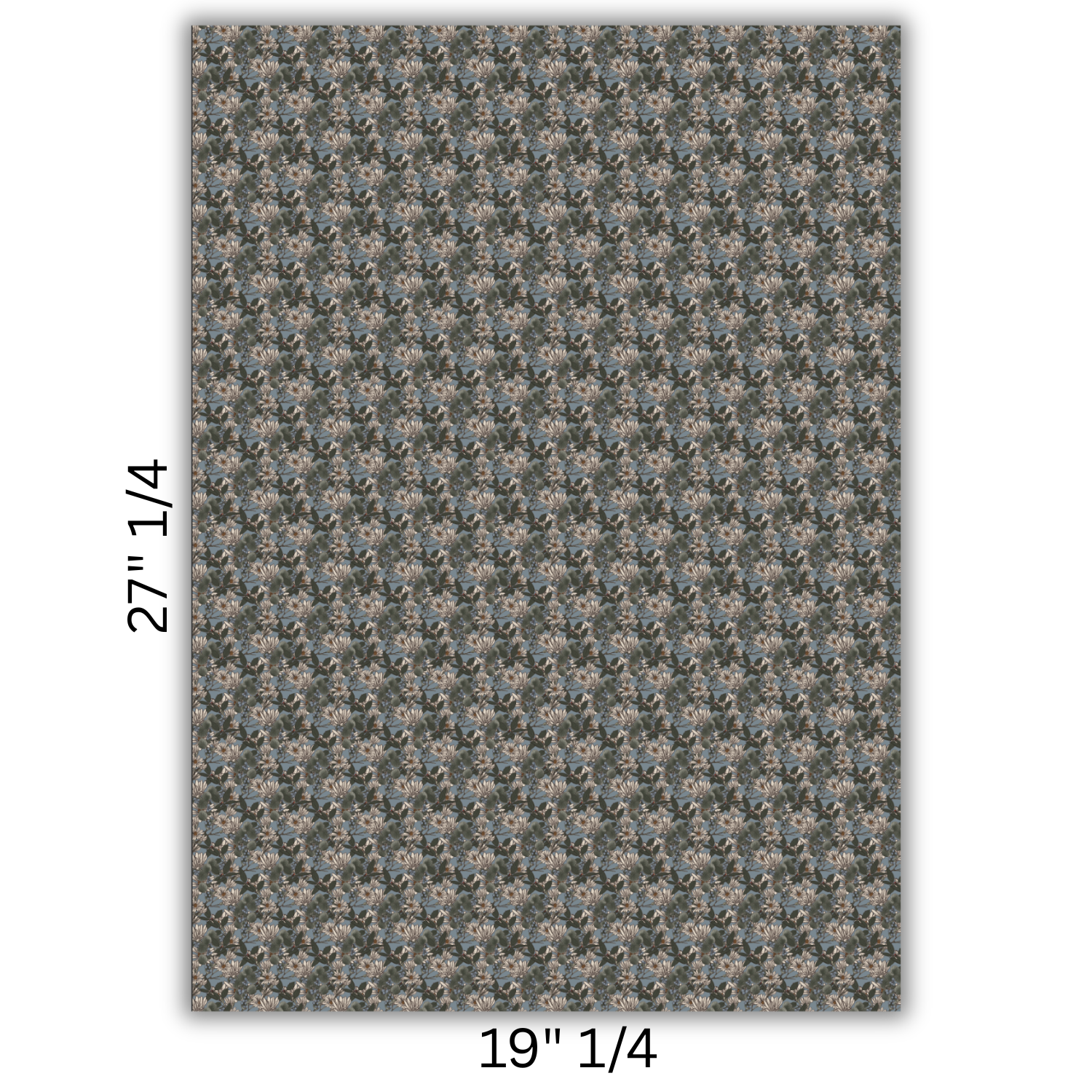Gift wrap 4 sheets - Bloom and Bounty - Blue