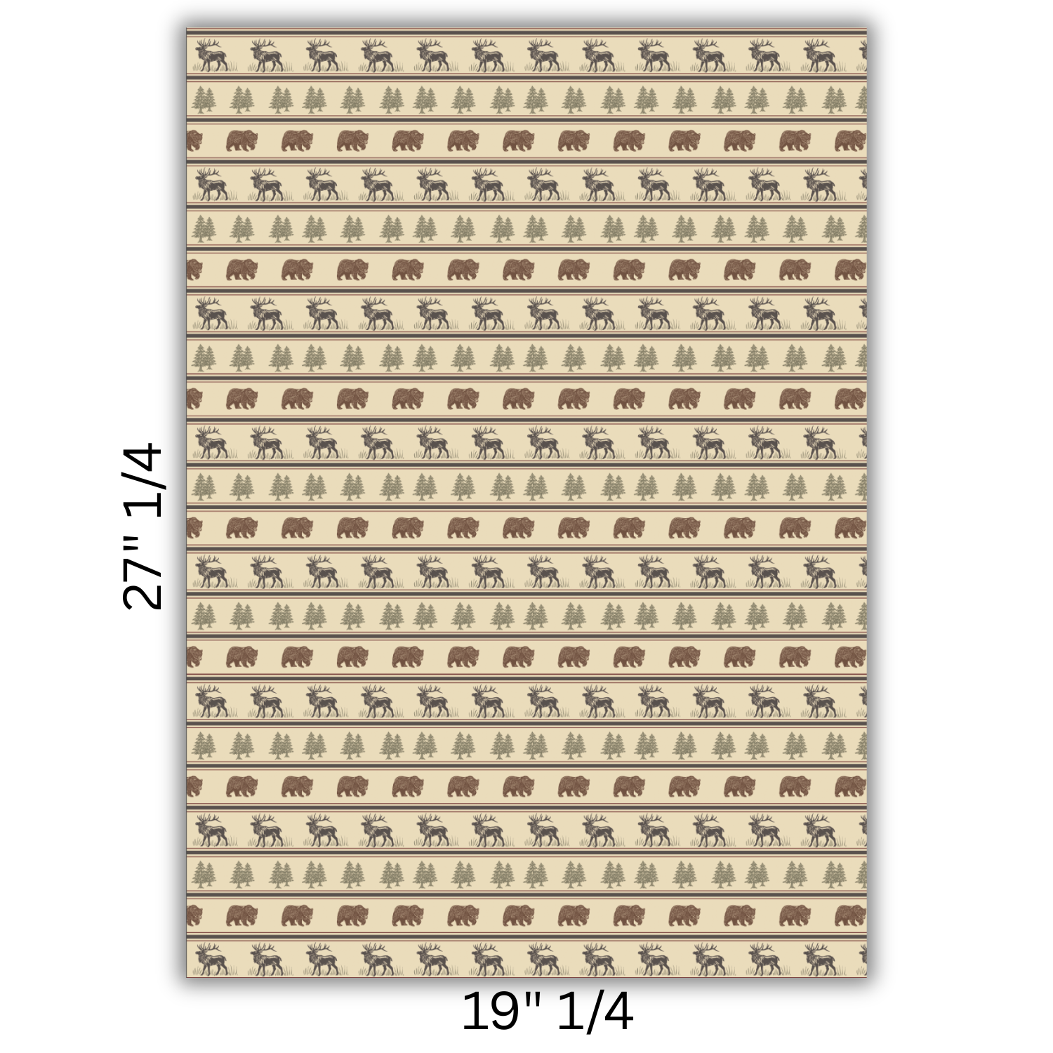 Gift wrap 4 sheets - Fur and Hide - Multi