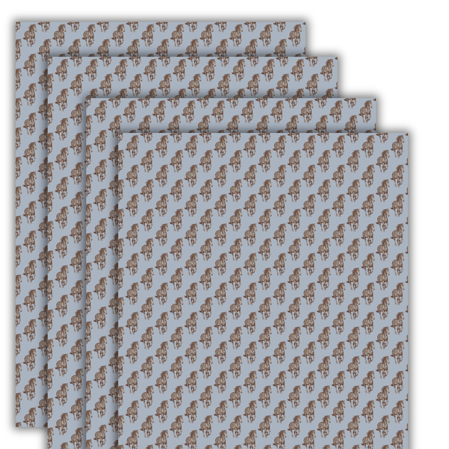 Gift wrap 4 sheets - The dream - Blue