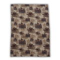 Tea towel cotton crepe - Astride at Dawn - Linen