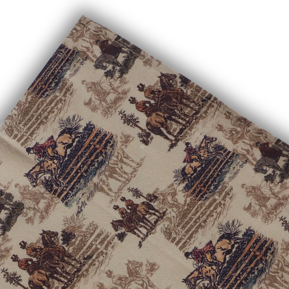Tea towel cotton crepe - Astride at Dawn - Linen