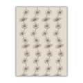 Tea towel cotton crepe - Daisy Chain - Cream
