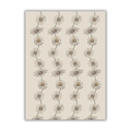 Tea towel linen - Daisy Chain - Cream
