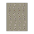 Tea towel cotton crepe - Daisy Chain - Green