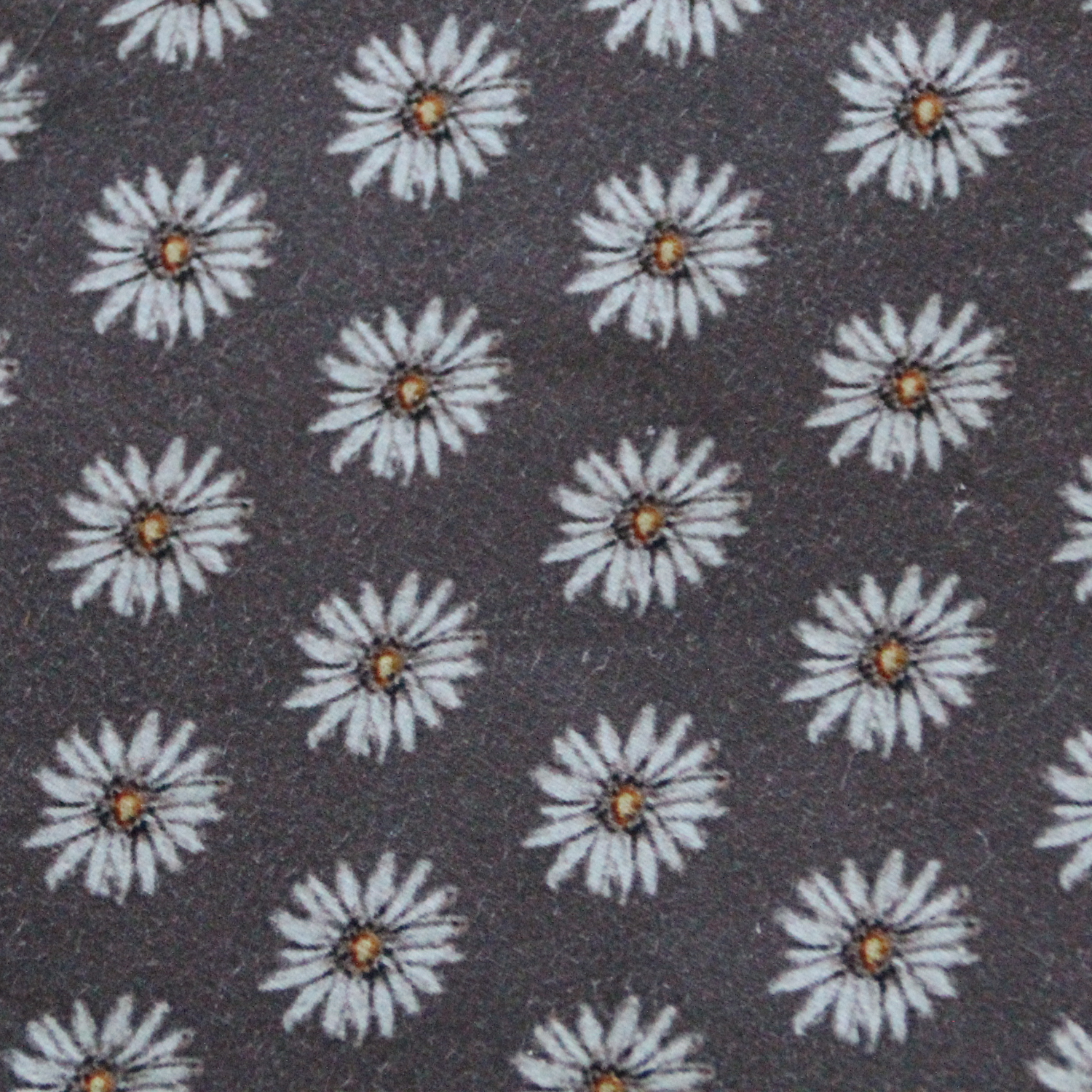 Tea towel cotton crepe - Ditzy Daisy- Brown