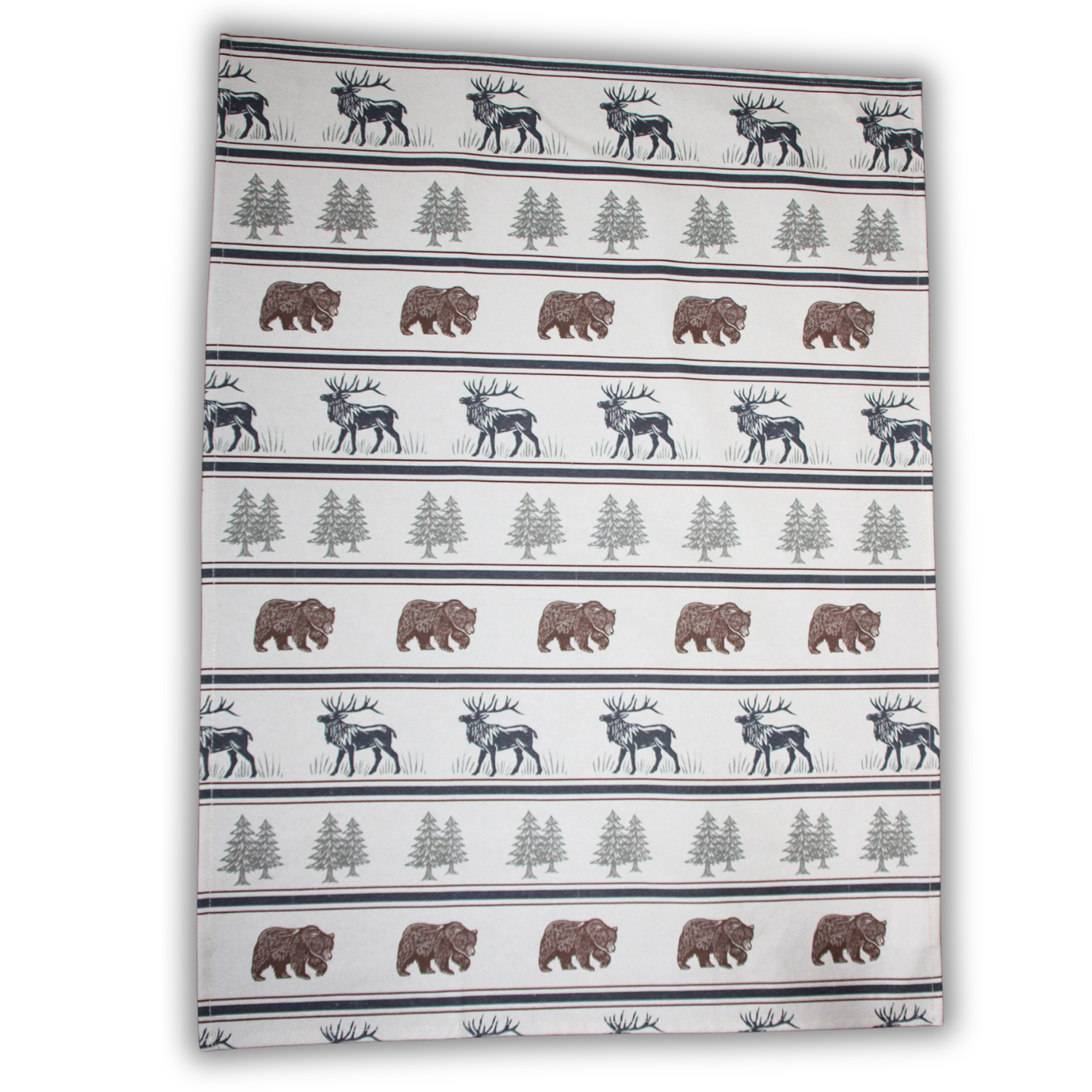 Tea towel cotton crepe - Fur and Hide - Multicolor