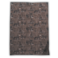 Tea towel cotton crepe - Sage and Saddle - Sepia
