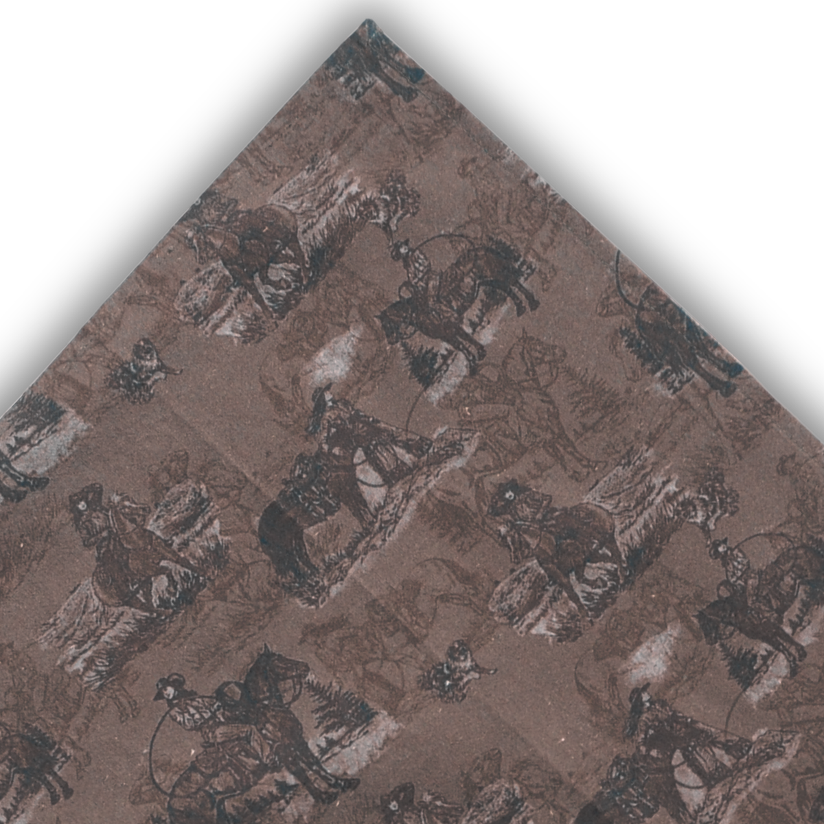 Tea towel cotton crepe - Sage and Saddle - Sepia