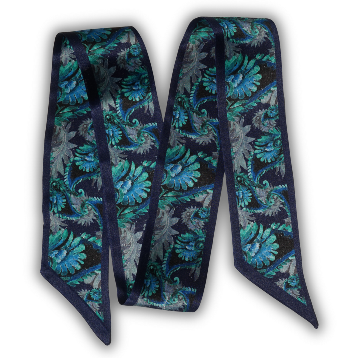 Twilly - Painted Paisley - Navy