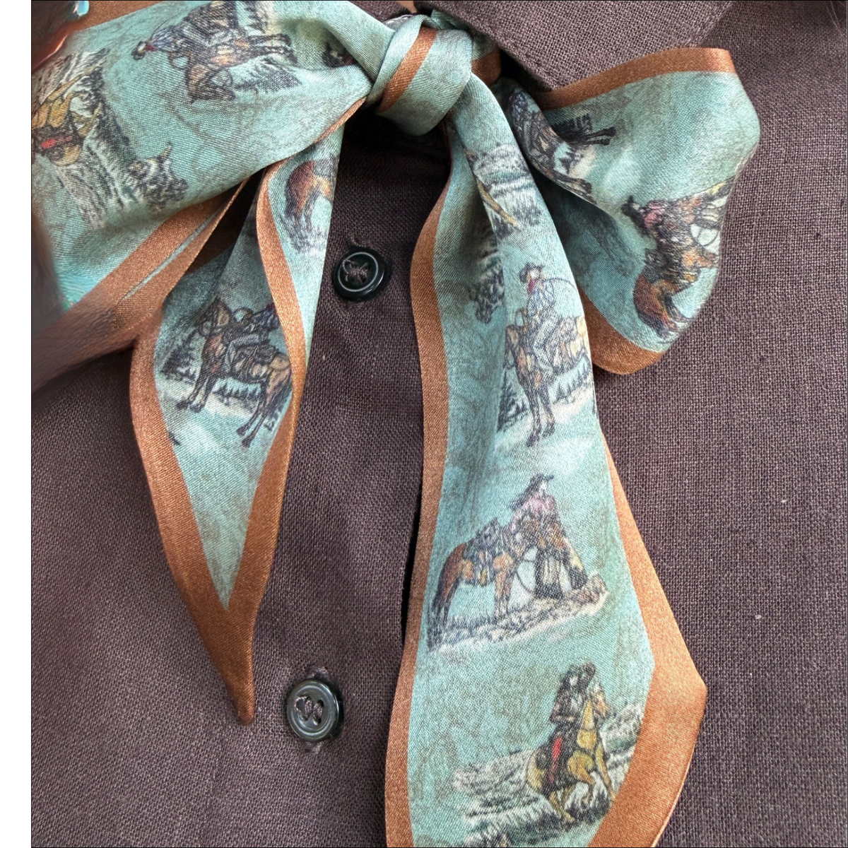 Twilly - Sage and Saddle - Turquoise