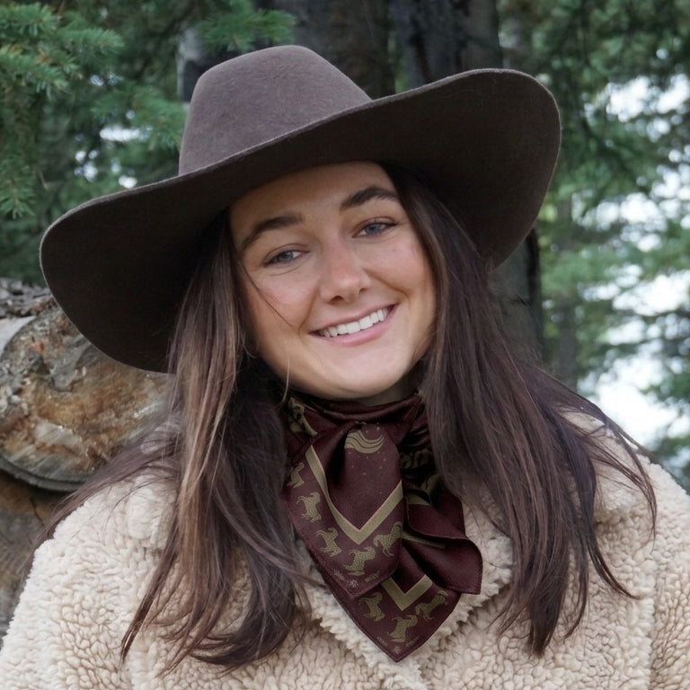 Wool-Silk Scarf  38"- Noble Folk - Plum