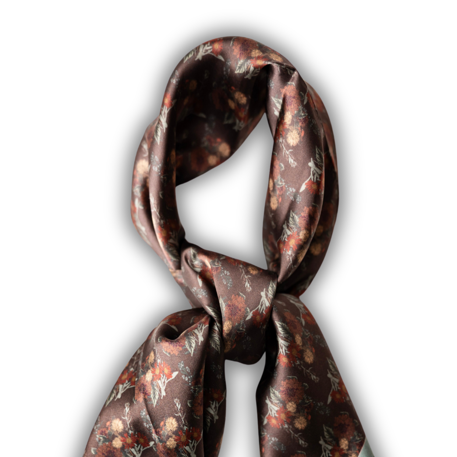Silk Scarf 35x35" - Fall from Grace