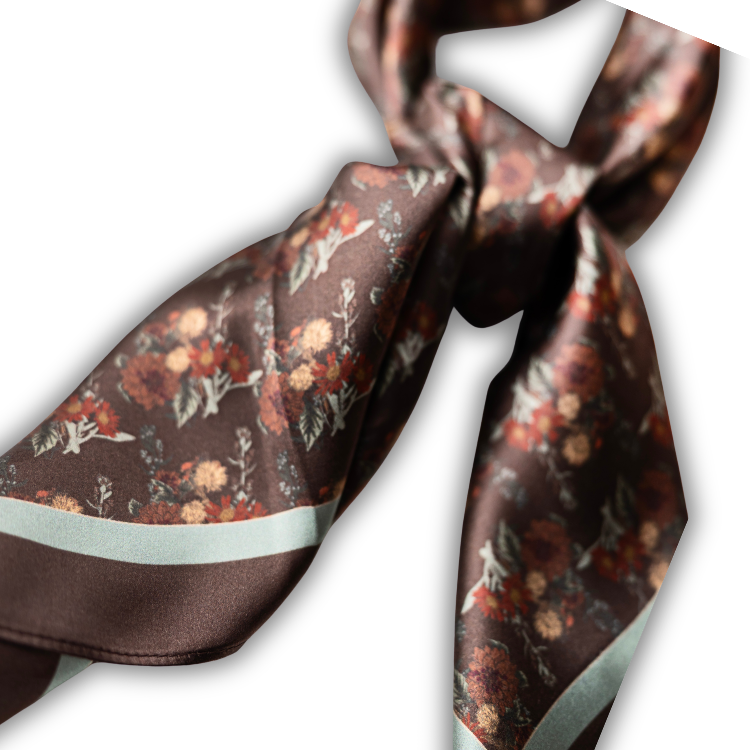 Silk Scarf 35x35" - Fall from Grace