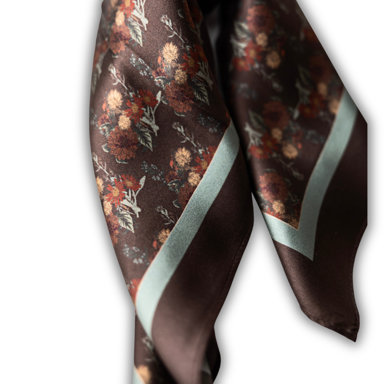 Silk Scarf 35x35" - Fall from Grace