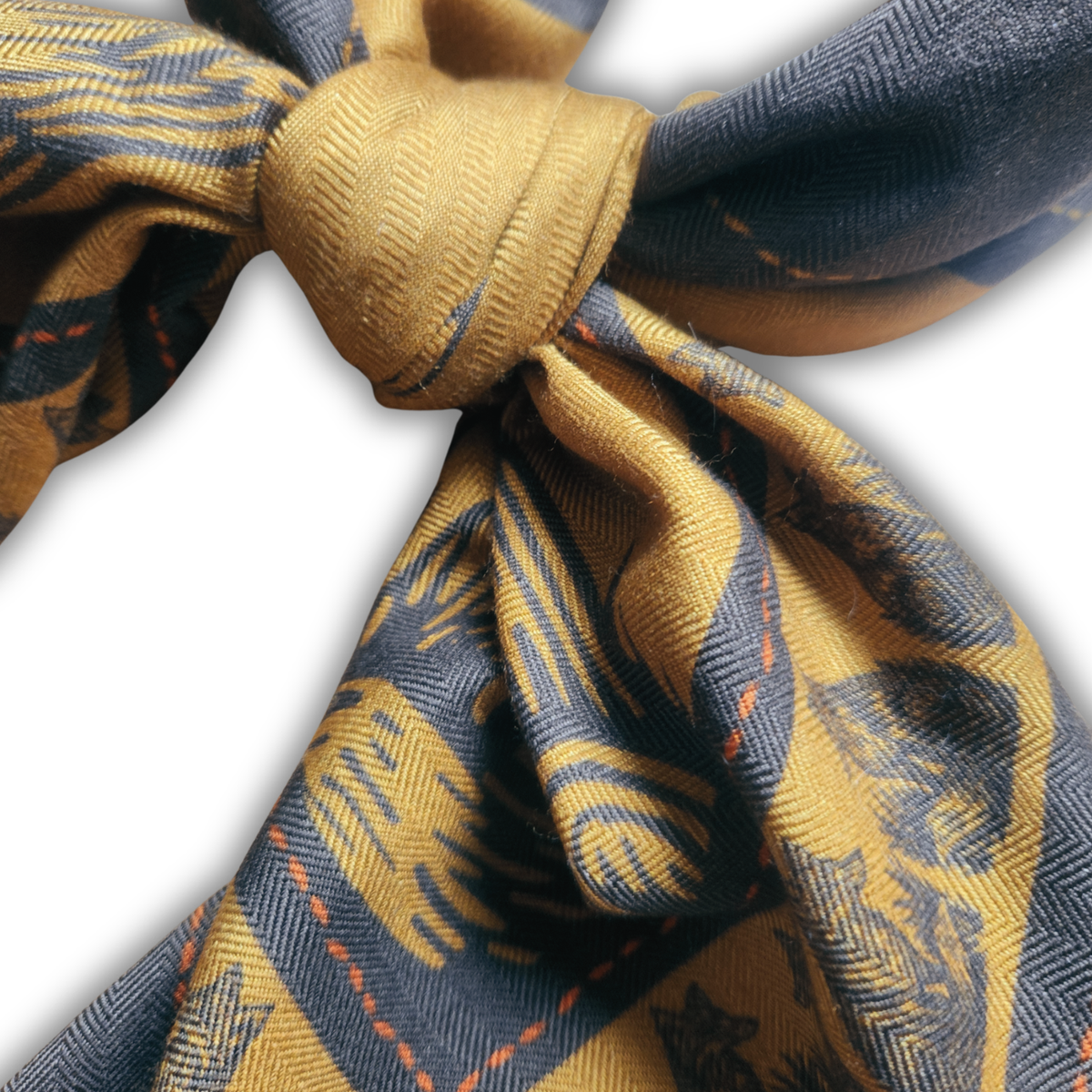 Wool-Silk Scarf 38" Russet Fox - Camel