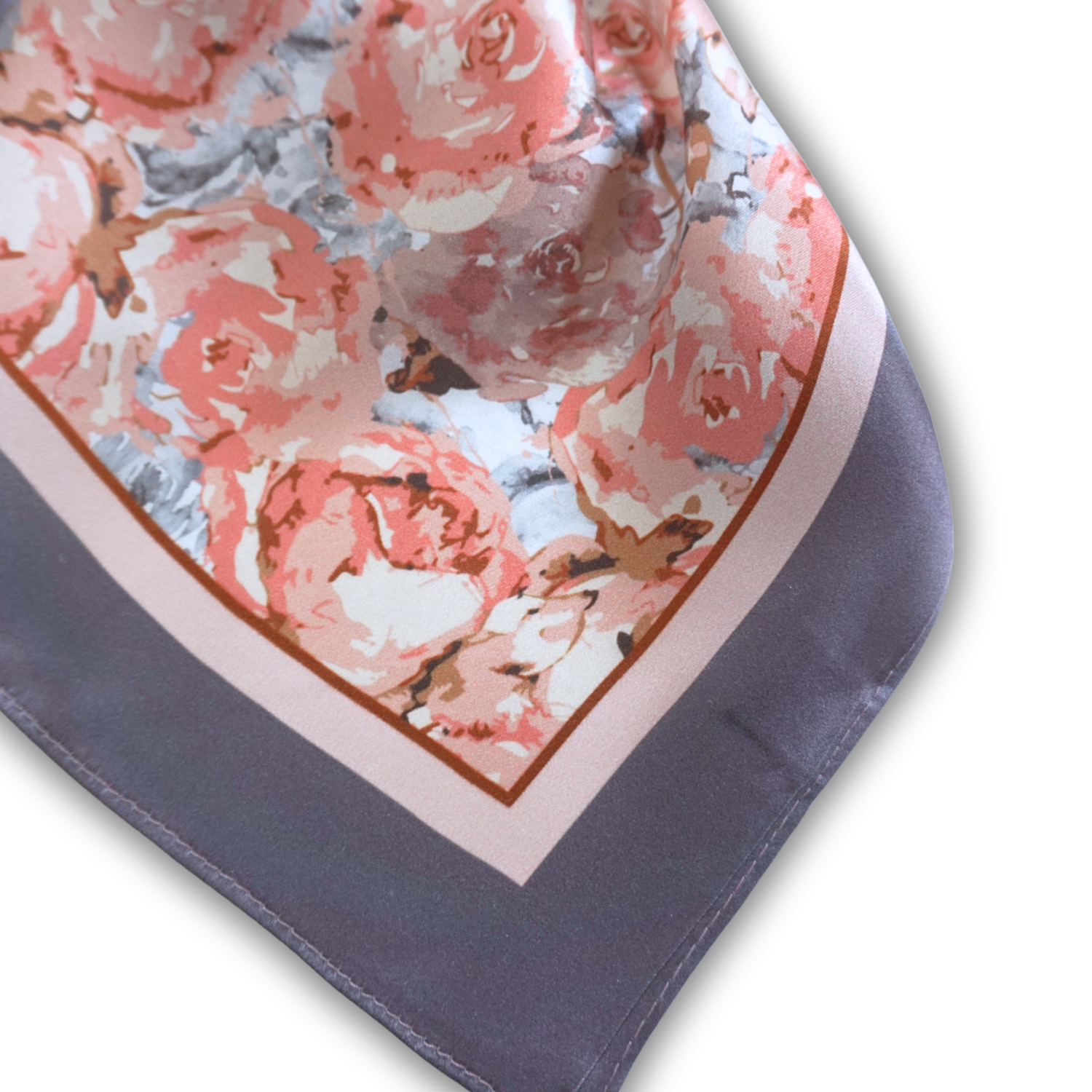 Silk Scarf 35x35" - Rose Garden