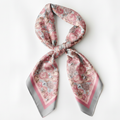 Silk Scarf 35x35" - Rose Garden