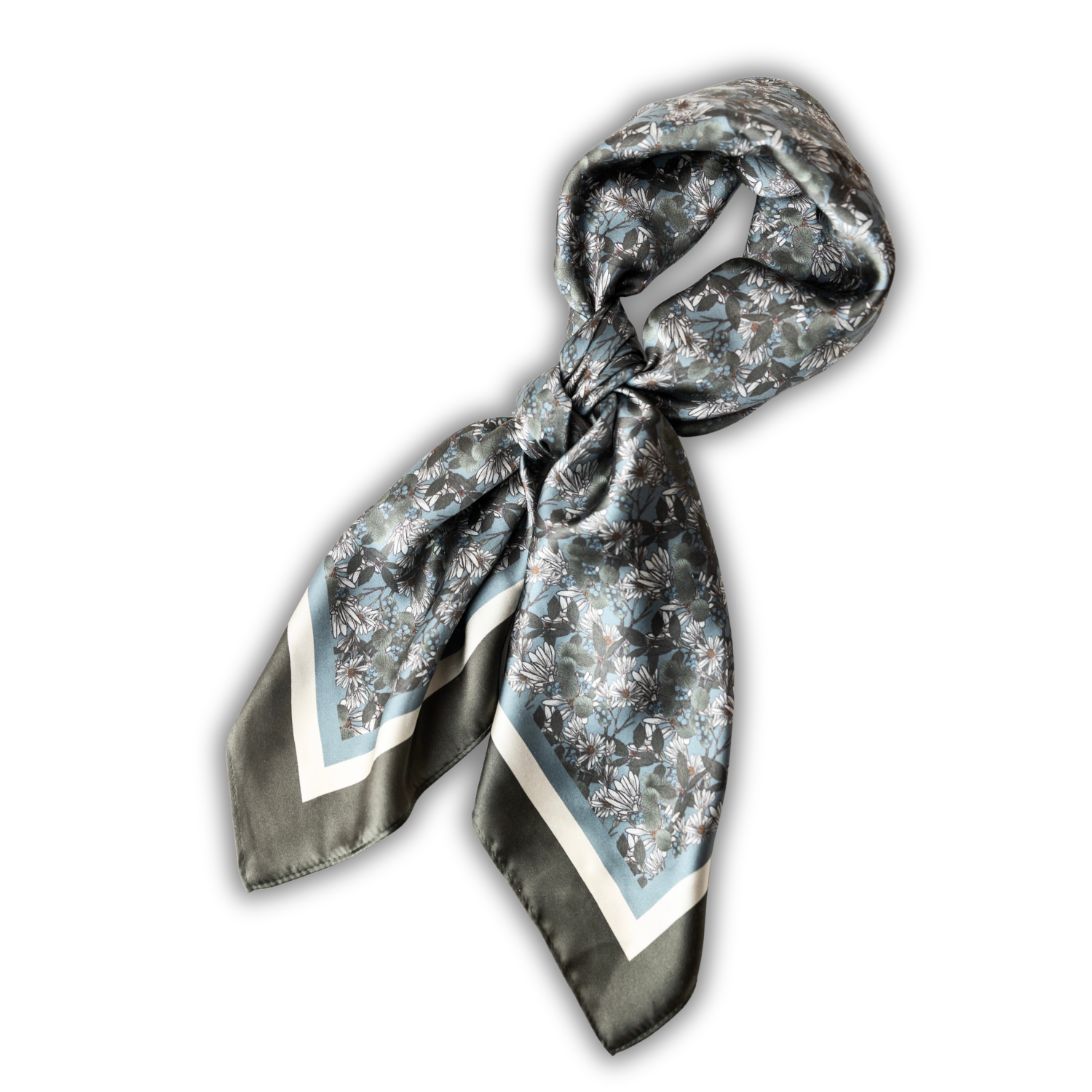 Silk Scarf 35x35" - Bloom and Bounty