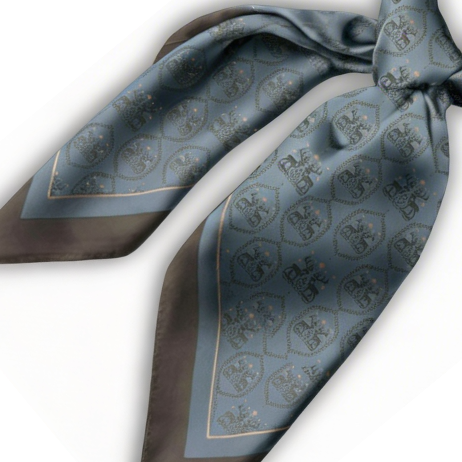 Cotton-Silk blend Scarf - 38in  - Winterfell - Storm Blue